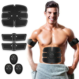 Abdominal Muscle Toner Rechargeable ABS Stimulator, Portable Wireless  Muscle Trainer for Men Women,6 Modes Intelligent EMS Home Office Fitness  for