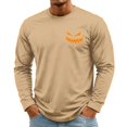 thumbnail image 3 of YNGKMEA Mens Long Sleeve Crew Neck T Shirts Fashion Casual Pumpkin Face Print Pullover Sweatshirt For Fall Winter Wear, 3 of 5