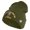 Olive, variant on U.S. Army 86th Infantry Brigade Combat Team Logo Embroidered 12 Inch Solid Knit Cuff Long Beanie Made in USA - Navy OSFM