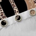 thumbnail image 4 of Feelyou Leopard Print Black Out Curtains, Initial U Letter Curtains Pack of 2 (42x63 Each), 4 of 6