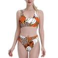 thumbnail image 2 of Picia Various Pumpkins Women's High Waisted Bikini Scoop Neck Swimsuit Two Pieces Bathing Suit-XX-Large, 2 of 8