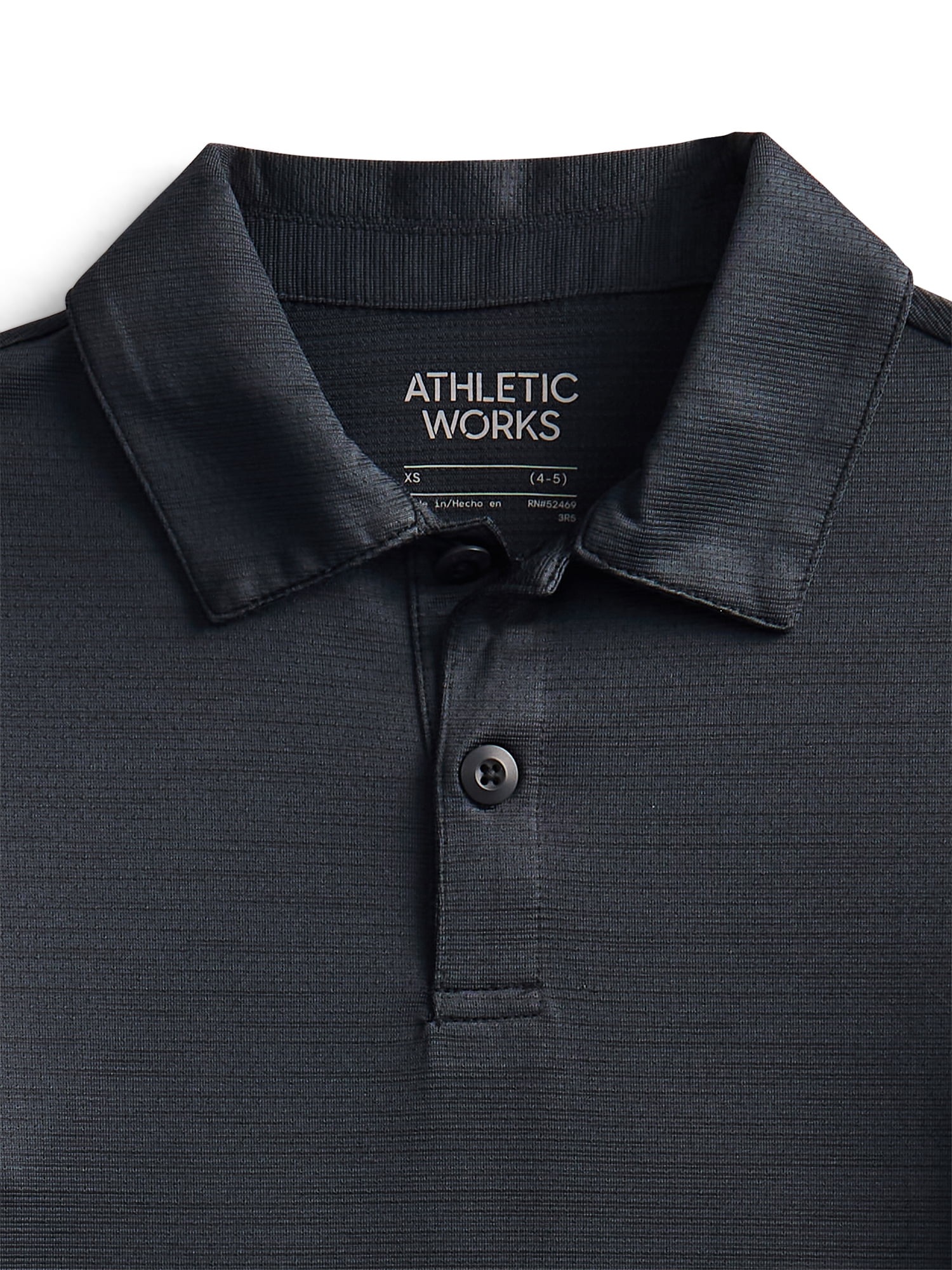 Athletic Works Boys Active Polo Shirt with Short Sleeves, Sizes 4-18