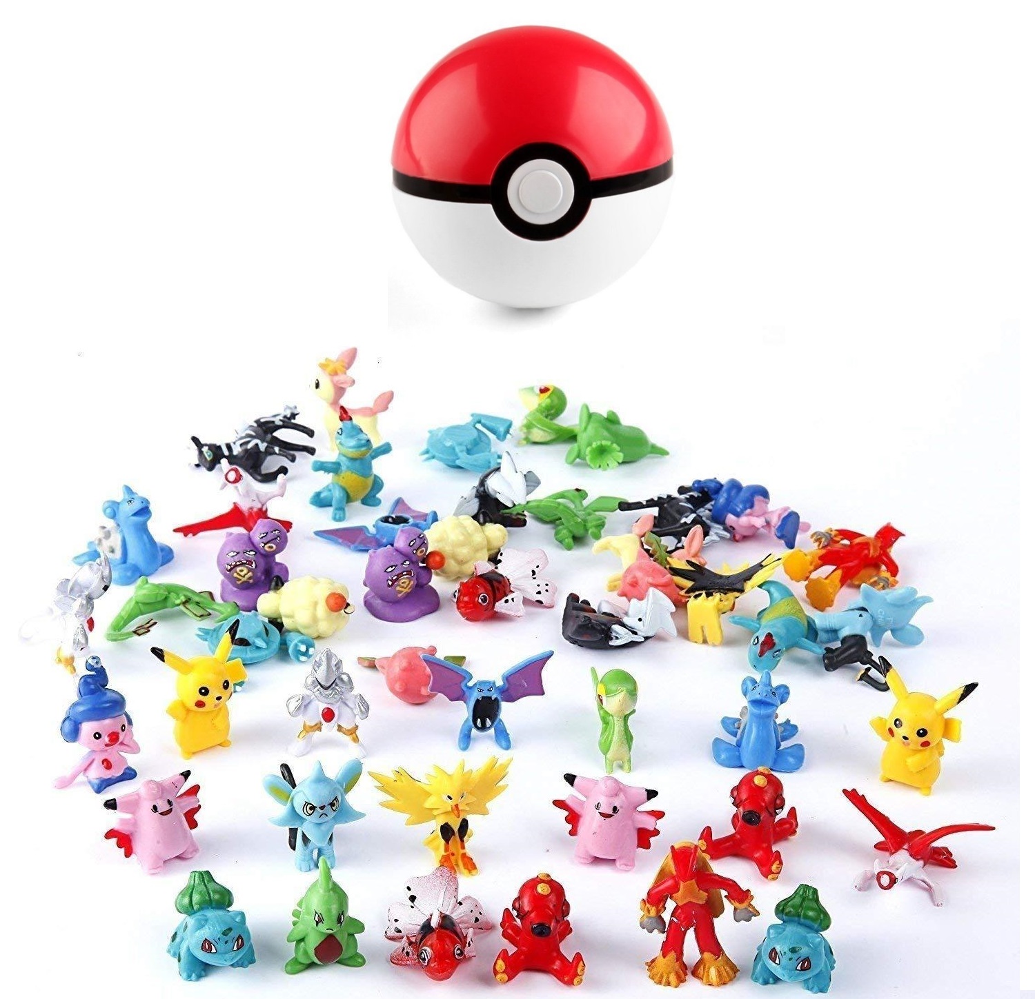 pokemon balls with figures