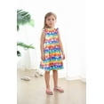 thumbnail image 2 of Toddler Girls Summer Clothes Rainbow Sleeveless Dress Spring Sundress Size 8 (Rainbow-270), 2 of 6