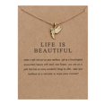 thumbnail image 3 of Collier Animal Série Poutre d'Équilibre Collier Colibri Chaîne de Clavicule Féminine, 3 of 9