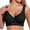 Black, variant on Women's Seamless Wireless Bra for Everyday Wear Soft Comfort Support Adjustable Straps Home Leisure All Season