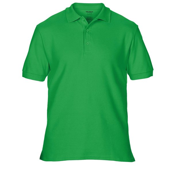 Gildan - Polo de manga corta de deporte Doble Pique para caballero/hombre de primera Modelo Premium - Verano/ Vacaciones (Verde irlandés)
