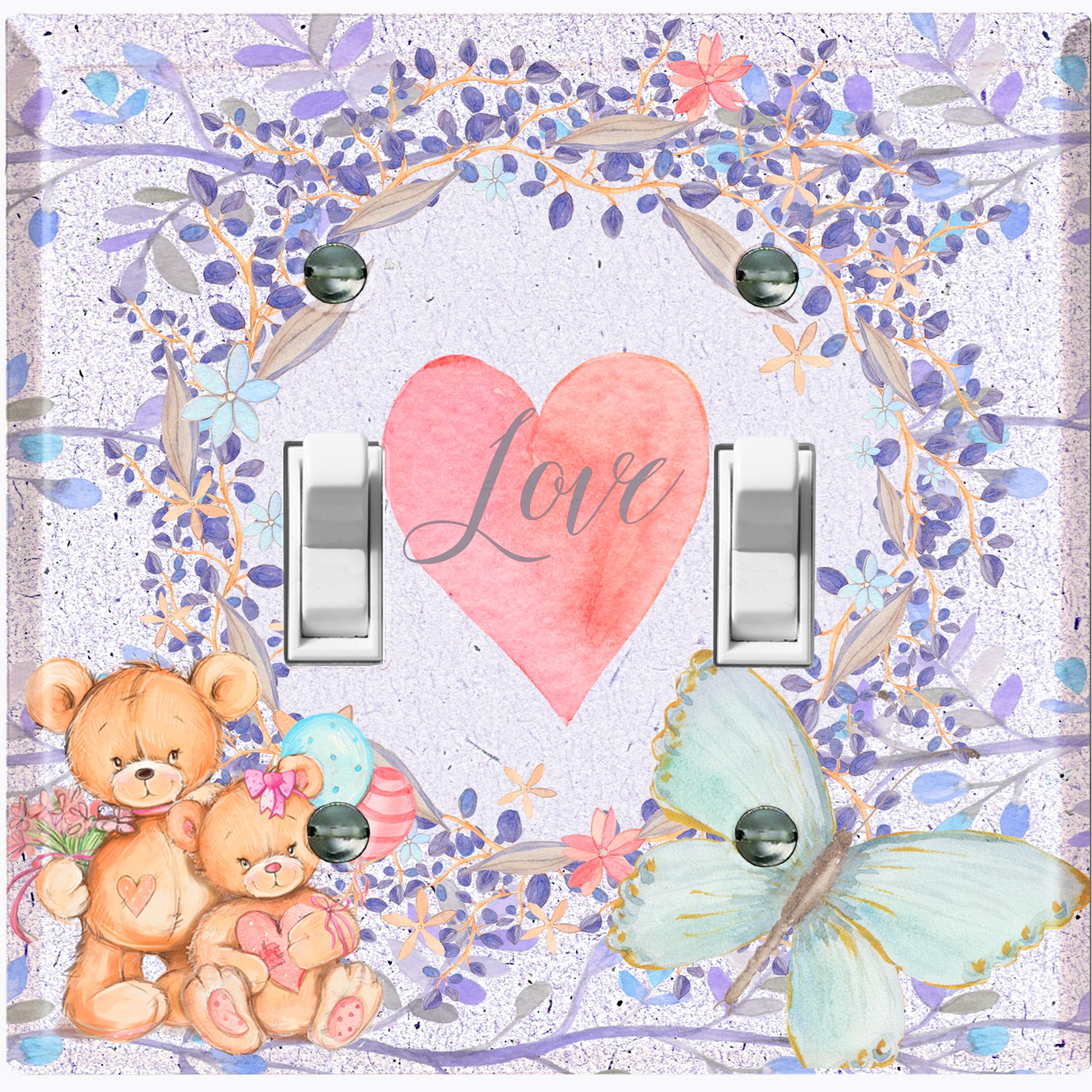 2 teddy bears in love