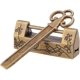 thumbnail image 1 of Candado chino vintage Mini candado con llave de flor tradicional china, candado vintage (bronce) TUNC Sencillez, 1 of 5