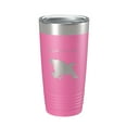 thumbnail image 1 of Dewart Lake Map Tumbler Travel Mug Insulated Laser Engraved Coffee Cup Indiana 20 oz Pink, 1 of 1
