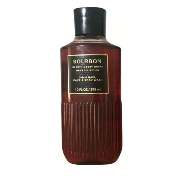Bath and Body Works Bourbon 3 in 1 Hair Face & Body Wash (Men's Collection) 10 FL OZ / 295 mL