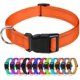thumbnail image 1 of 2 collares negros para perros, ajustables, de nailon reflectante, estilo clásico, adecuados para perros medianos (M), 2,5 cm de ancho., 1 of 5