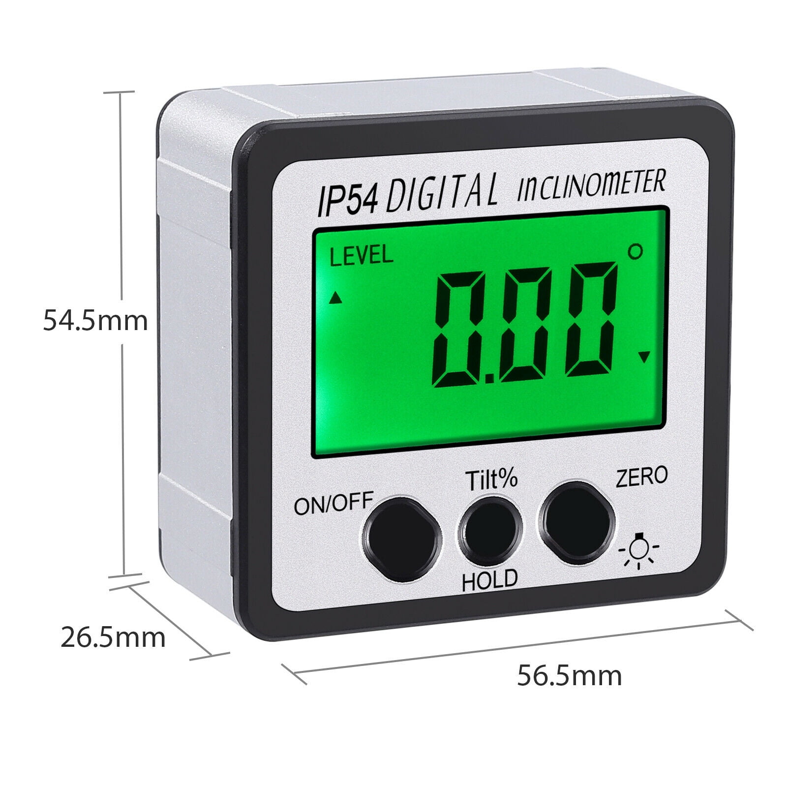 Precision Digital Protractor Inclinometer Level Box Waterproof Angle Finder Measure Bevel Box 90 degrees Gauge Ruler 