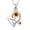 Black, variant on Sunflower Heart Urn Necklace for Ashes for Women Cremation Jewelry Stainless Steel Memorial Keepsake Pendant for Human Pets Ash Holder