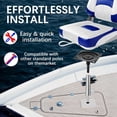 thumbnail image 5 of 2X Pedestal Boat Seat Base Seat Mount Plate 2-3/4Inch Steel Pin with Spring for 3/4inch Boat Seat Pedestal Post, 5 of 8