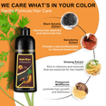 thumbnail image 6 of Hair Dye Shampoo Blonde Brown, 3 in 1 Long-Lasting Hair Coloring Shampoo with Herbal Ingredients, Instant Magic Hair Dye with Hair Masks, Easy Application Shampoo Para Canas for Women Men 16.9 Fl Oz, 6 of 8