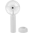 thumbnail image 3 of WHAMVOX White Mini Portable Pocket Fan with USB Rechargeable Spray Mist Function, Lightweight Handheld Fan for Travel and Outdoor Use, 3 of 8