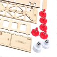 thumbnail image 2 of Wooden Road Block Set, High Density Board, Easy to Assemble, Suitable for LDRC X43 M58 1/43 Scale RC Crawler Vehicle, 2 of 4