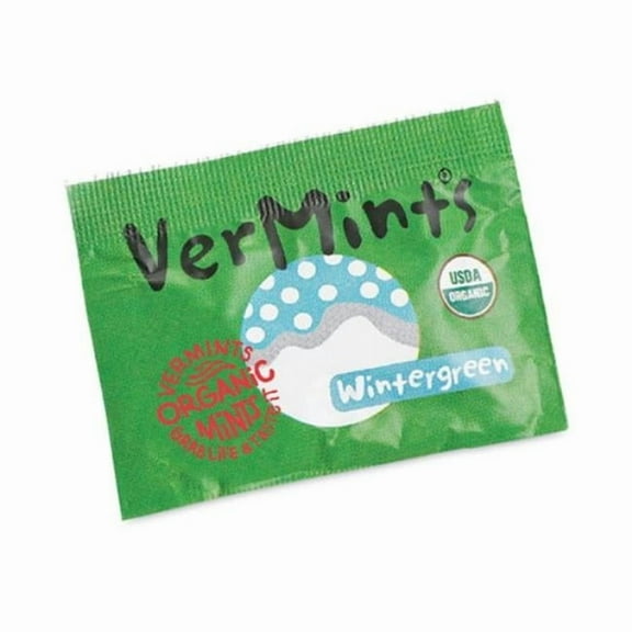 0.7 oz Organic Mints & Pastilles Candy - Wintergreen - Pack of 100