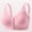 Hot Pink, variant on Womens Front Closure Bra Wireless Seamless Pullover, Post Surgery Comfort Bra with Light Padding, Black,Size M