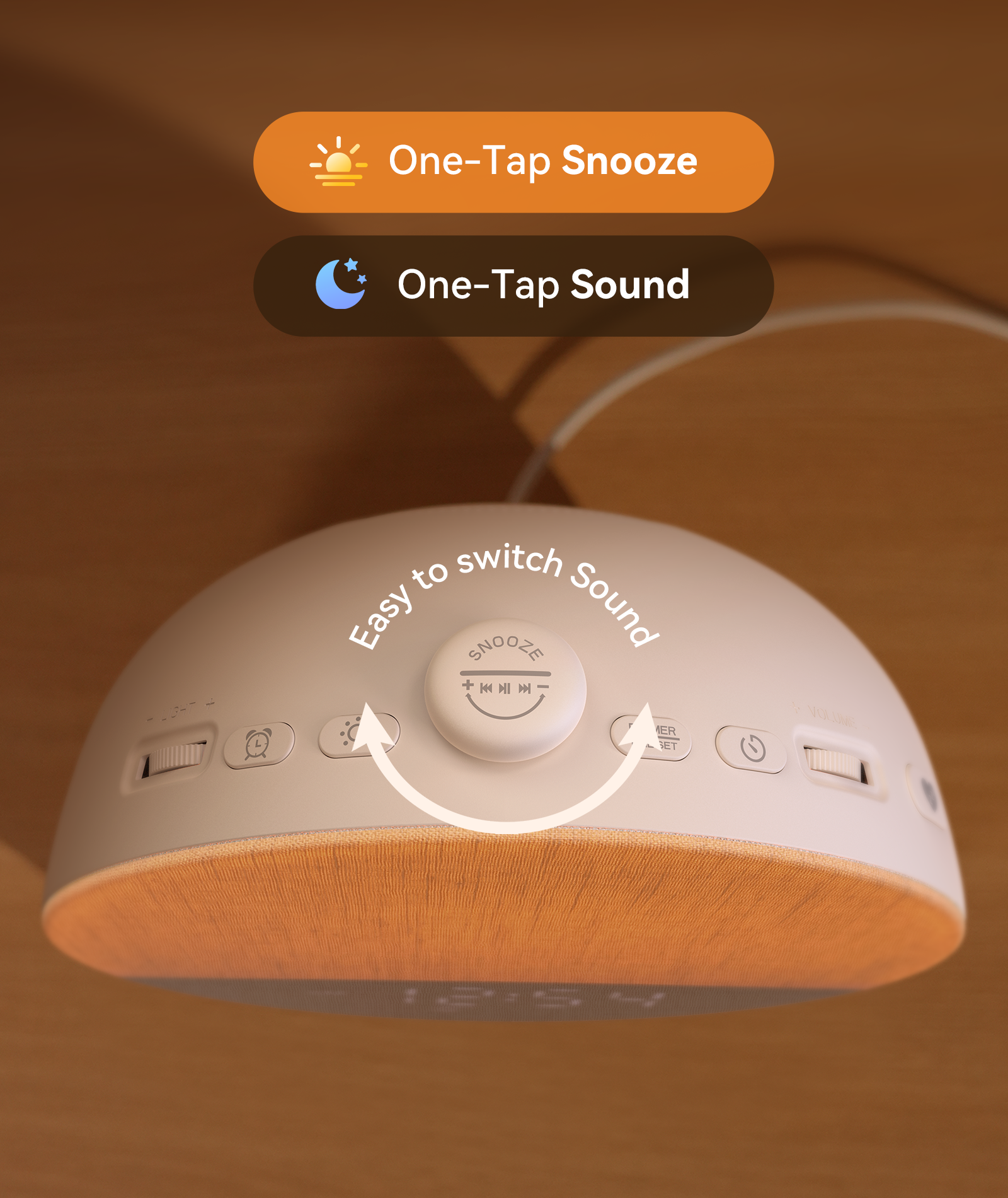 Dreamegg White Noise Sound Machine with Sunrise Alarm Clock photo 7