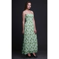 thumbnail image 2 of Bimba Robe à Bretelles Spaghetti Smockée Fluide Imprimée Feuilles de Monstera Bimba pour Femmes-Moyen, 2 of 7