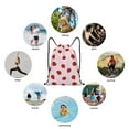 thumbnail image 6 of Sikiie Strawberry Drawstring Backpack Drawstring Bags, Draw String Back Bag for Sports, Gym, Travel, Swimming, Beach-Medium, 6 of 6