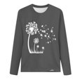 thumbnail image 4 of GERsome Womens Casual Loose Fit Shirts Long Sleeve Comfy T-Shirts Pullover Sweatshirts, 4 of 4