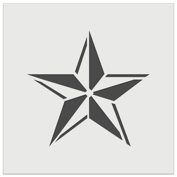 Nautical Star DIY Cookie Wall Craft Stencil - 5.5 Inch