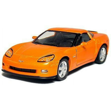 5" Kinsmart 2007 Chevrolet Corvette Z06 Diecast Model Toy Car 1:36 Chevy ORANGE