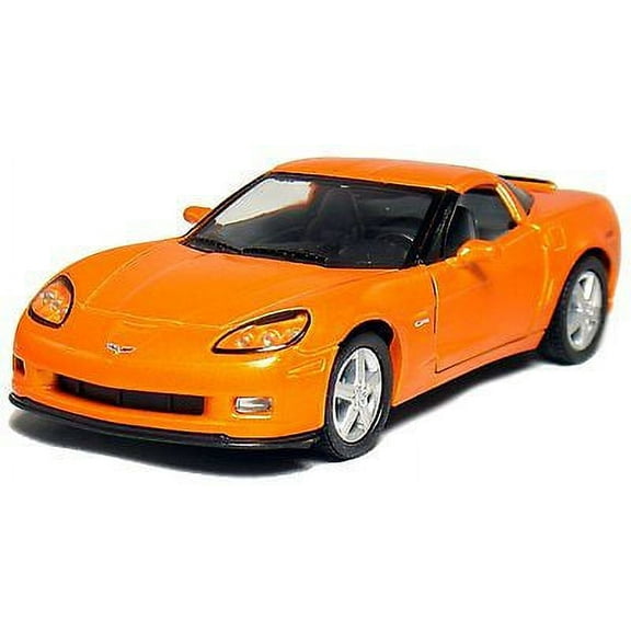 5" Kinsmart 2007 Chevrolet Corvette Z06 Diecast Model Toy Car 1:36 Chevy ORANGE