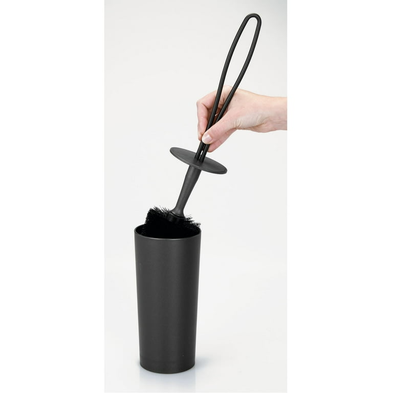 Mainstays Loop Toilet Brush and Holder, Black photo 4