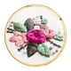 thumbnail image 1 of Plantilla de bordado, kits de bordado de punto de cruz, imagen de bordado hecha a mano Flor rosa, 1 of 9