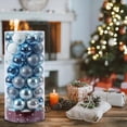 thumbnail image 3 of 50 piezas de adornos de bolas de Navidad colgante de plástico para azul claro Sunnimix Bolas de navidad, 3 of 8