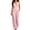 Pink, variant on TEAJOPSUU Womens Comfy Cotton Blend Jumpsuits with Pockets Sleeveless V Neck Wide Leg Long Rompers Casual Summer Vacation Travel Overalls White