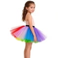 thumbnail image 7 of EnJoCho Toddler Girl Tutu Skirt Girl's Tutu Tulle Skirt Fancy Dress Up Par𝗍y Dancing Fashion Pleated Gauze Short Skirts 80s Cosplay Skirt, 7 of 7
