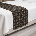 thumbnail image 2 of Dreamcatcher Bed Runner, Repetitive Demonstration of Cultural Themed Bohemian Ornate Elements, Decorative Accent Bedding Scarf for Hotels Homes and Guestrooms, Queen, Dark Taupe and Ecru, by Ambesonne, 2 of 2
