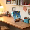 thumbnail image 3 of Ruiboury Record Stand Wood Vinyl Display Holder For Retro Album Collection Album Organizer For Desk, 3 of 6