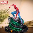 thumbnail image 1 of Figura de Marvel de Spiderman, Ps4, juguete de juego, estatua, escena, Spiderman, coleccionistas, edición Pvc, modelo coleccionable, regalo de decoración para kidsToy Gong Bohan LED, 1 of 2