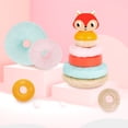 thumbnail image 4 of TOOKYLAND Wooden Wobble Stacker - Stacking Tower Toy, Ages 12m+, 4 of 9
