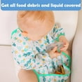 thumbnail image 3 of Lilian&Gema Long Sleeve Bibs,5 Pcs Waterproof Smock Baby Bibs for Toddler Boys Girls, 0-24 Months Neutral Baby Smock for Eating, Easy to Clean, 3 of 7