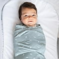 thumbnail image 4 of HALO® SleepSack® Swaddle, 100% Cotton, 3-Way Adjustable Wearable Blanket, TOG 1.5, Birds, 4 of 7