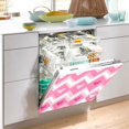 thumbnail image 2 of Yayeee Magnetic Dishwasher Cover for The Front Decoration Home Kitchen Machine Sticker Protector, Heart Geometric, 2 of 6