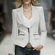 thumbnail image 2 of Blazers para las Mujeres Negocios Casual Manga Larga Solapa Cremallera Slim Fit Blazer de Trabajo, Chaqueta de Oficina Blazers de Negocios de las Mujeres, 2 of 7