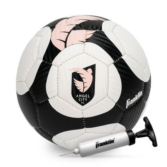 Franklin Sports NWSL Angel City Soccer Ball - Kids Mini Size 1 Soccer Ball - Skill Training Soccer Ball for Kids Adults - Boys Girls Soccer Ball - Air Pump Included