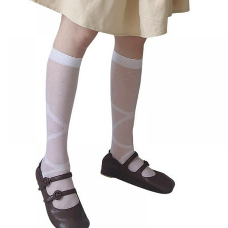 

Hazel Tech Women s Lace Bow Sexy Thin Leg Socks Middle Tube Socks