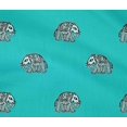 thumbnail image 4 of oneOone Cotton Flex Fabric Elephant Block Printed Fabric 1 Yard 40 Inch Wide, 4 of 4