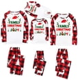 thumbnail image 5 of Nmnitkp Christmas Pajamas for Family Add Festive Atmosphere Family Christmas Pajamas Matching Sets PJ's Sleepwear Printed Top and Plaid Pants with Pockets Family Christmas Pajamas Matching Sets, 5 of 6