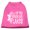 Bright Pink, variant on Christmas Screenprinted Dog Shirt, "All My Friends Are Flakes"