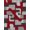 Red Gray Silver, Pattern 13, variant on ODIKA 8'x10' Washable Area Rug Non-Slip Chair-Friendly Mat Geometric Layered Long Clusters Staggered Contemporary Rhythmic Repeating for Dining Room, Large Office, Lounge